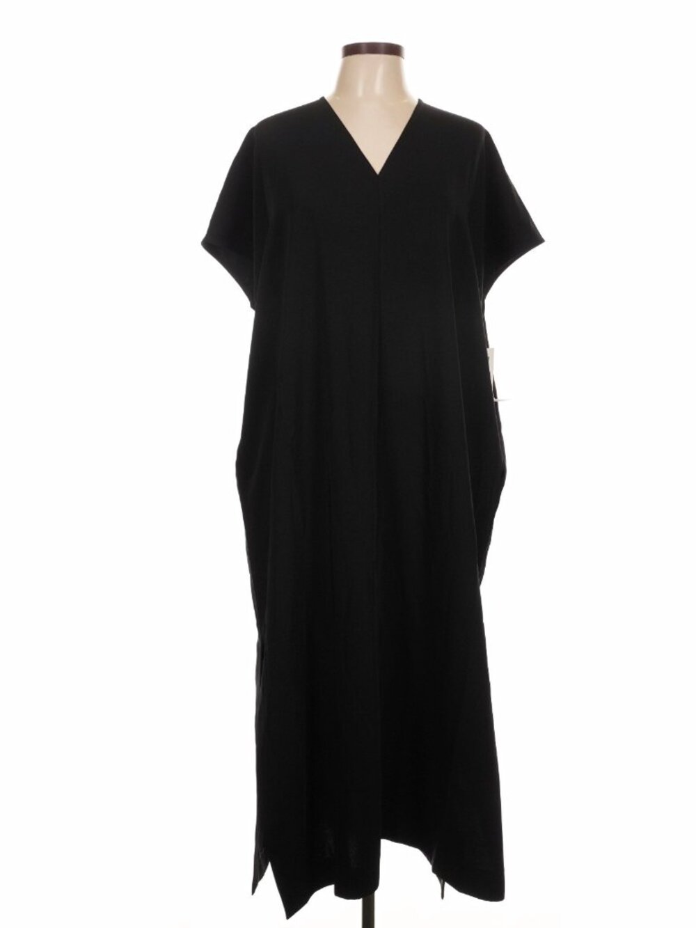 ROUCHA Oversized Black Minimalist Maxi Dress | Fits Women’s 10–14 Size C
